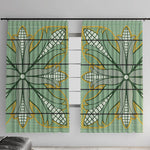 Emerald Green Khotso Mojalefa Poone Window Curtain Basotho Khotso Blanket Inspired