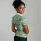 Emerald Green Khotso Mojalefa Poone Women Polo Shirt Basotho Khotso Blanket Inspired