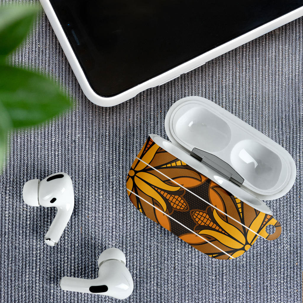Old Gold Khotso Mojalefa Poone AirPods Case Basotho Khotso Blanket Inspired