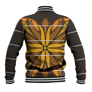 Old Gold Khotso Mojalefa Poone Baseball Jacket Basotho Khotso Blanket Inspired