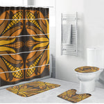Old Gold Khotso Mojalefa Poone Bathroom Set Basotho Khotso Blanket Inspired
