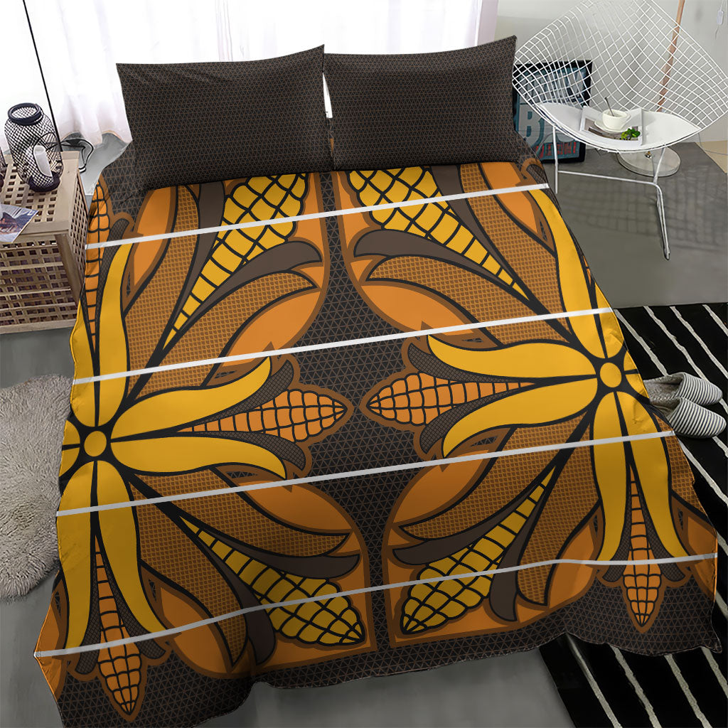 Old Gold Khotso Mojalefa Poone Bedding Set Basotho Khotso Blanket Inspired