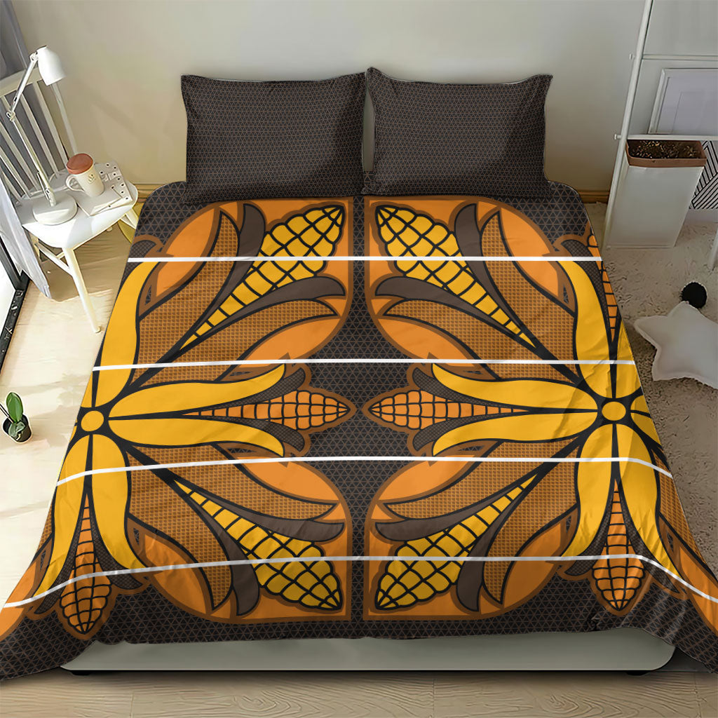Old Gold Khotso Mojalefa Poone Bedding Set Basotho Khotso Blanket Inspired