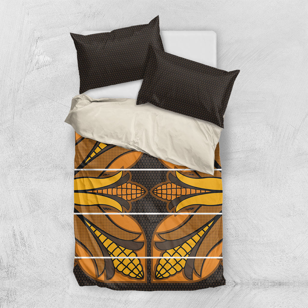 Old Gold Khotso Mojalefa Poone Bedding Set Basotho Khotso Blanket Inspired