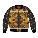 Old Gold Khotso Mojalefa Poone Bomber Jacket Basotho Khotso Blanket Inspired