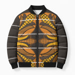 Old Gold Khotso Mojalefa Poone Bomber Puffer Jacket Basotho Khotso Blanket Inspired