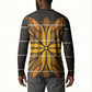 Old Gold Khotso Mojalefa Poone Button Sweatshirt Basotho Khotso Blanket Inspired