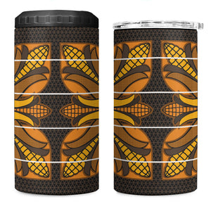 Old Gold Khotso Mojalefa Poone 4 in 1 Can Cooler Tumbler Basotho Khotso Blanket Inspired