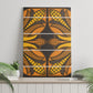 Old Gold Khotso Mojalefa Poone Canvas Wall Art Basotho Khotso Blanket Inspired