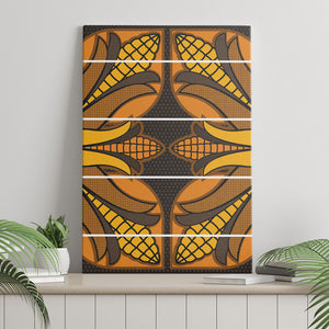 Old Gold Khotso Mojalefa Poone Canvas Wall Art Basotho Khotso Blanket Inspired