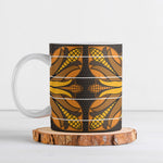 Old Gold Khotso Mojalefa Poone Ceramic Mug Basotho Khotso Blanket Inspired