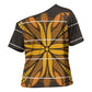 Old Gold Khotso Mojalefa Poone Cross Shoulder Shirt Basotho Khotso Blanket Inspired