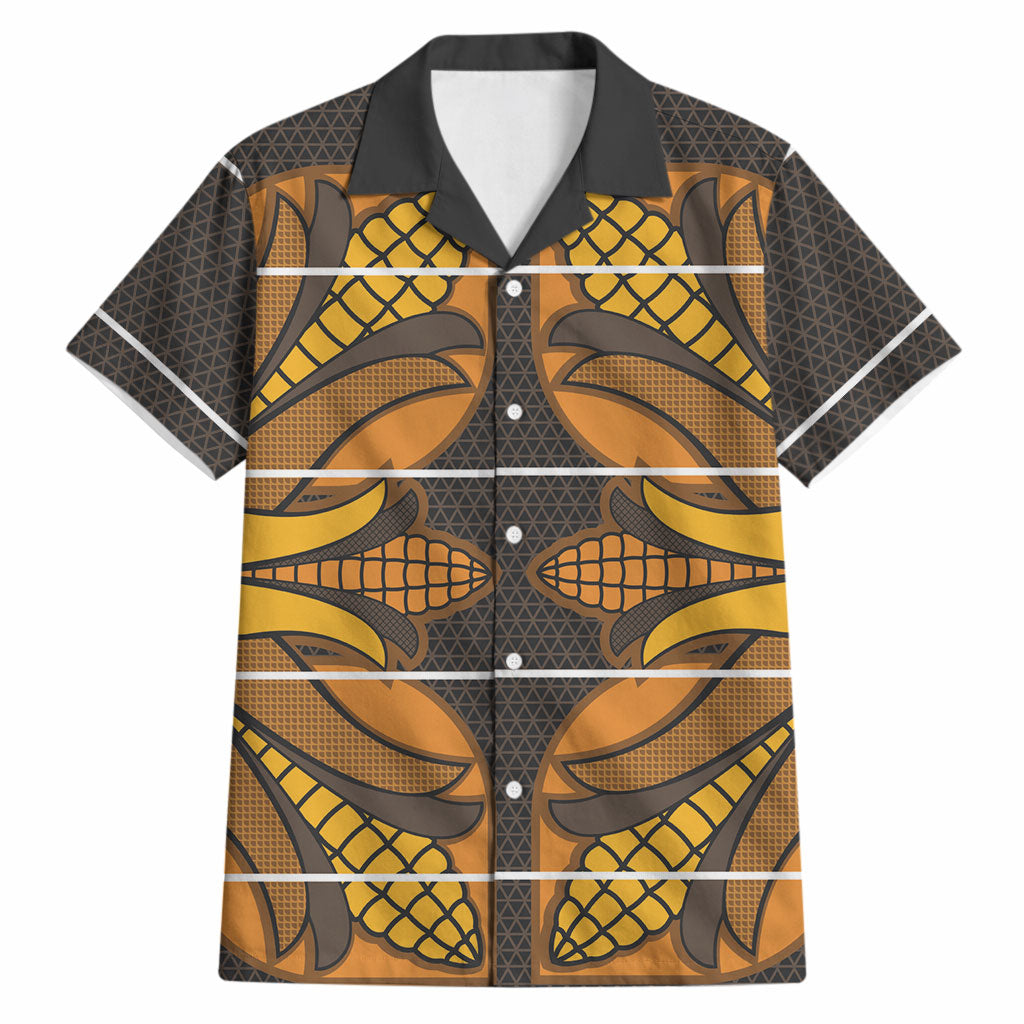 Old Gold Khotso Mojalefa Poone Hawaiian Shirt Basotho Khotso Blanket Inspired