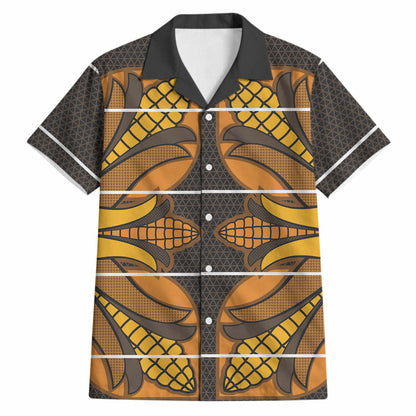 Old Gold Khotso Mojalefa Poone Hawaiian Shirt Basotho Khotso Blanket Inspired