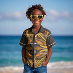 Old Gold Khotso Mojalefa Poone Kid Hawaiian Shirt Basotho Khotso Blanket Inspired