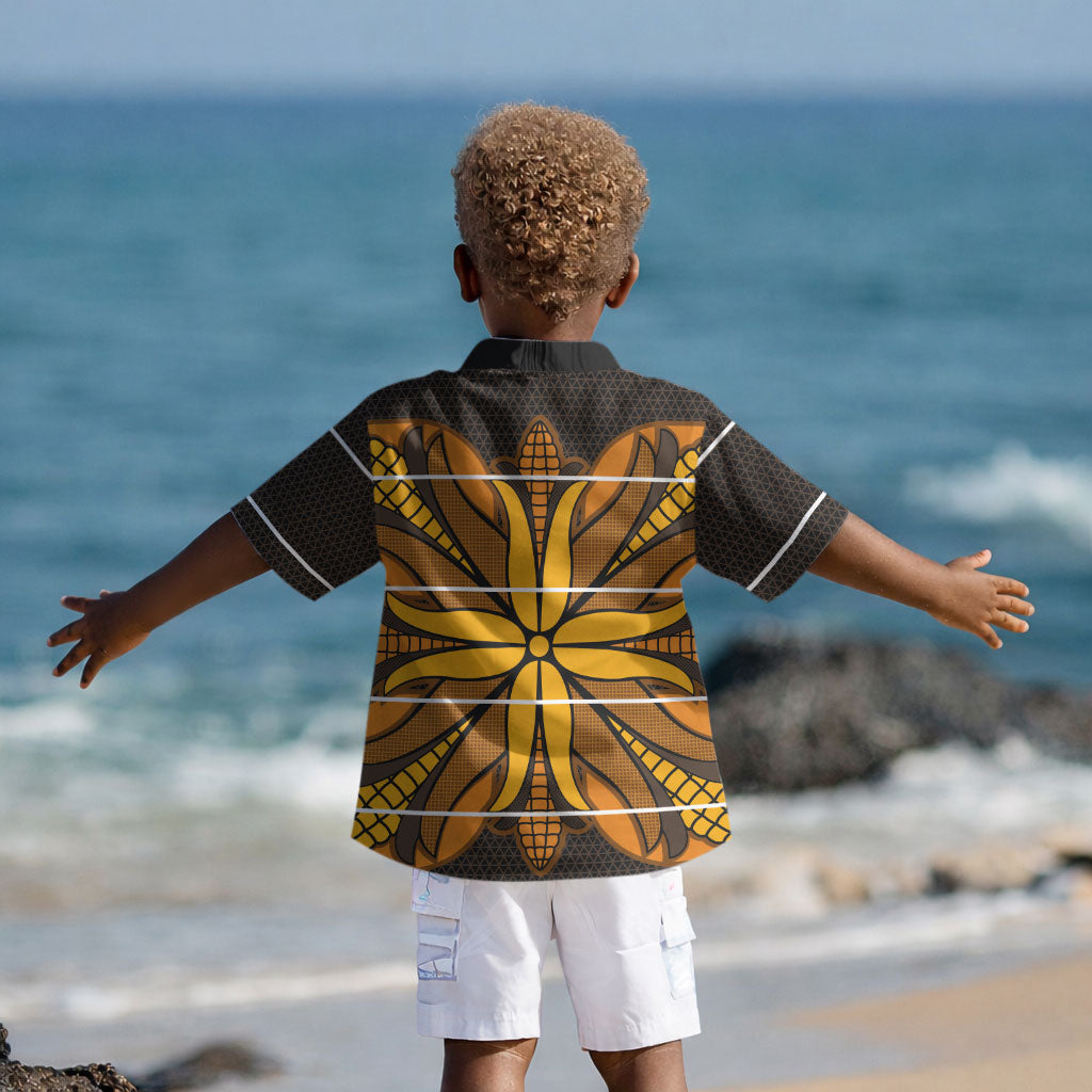 Old Gold Khotso Mojalefa Poone Kid Hawaiian Shirt Basotho Khotso Blanket Inspired