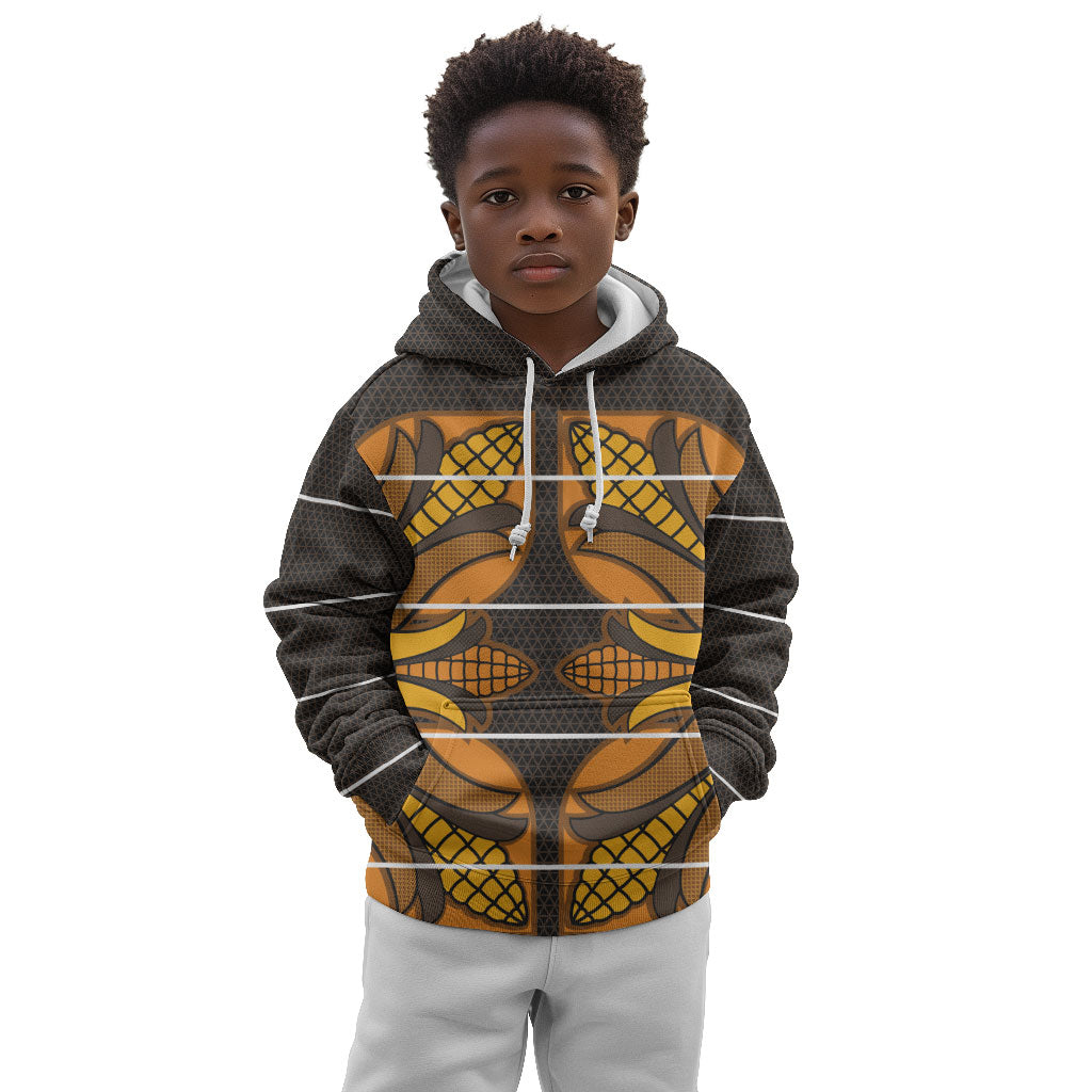 Old Gold Khotso Mojalefa Poone Kid Hoodie Basotho Khotso Blanket Inspired