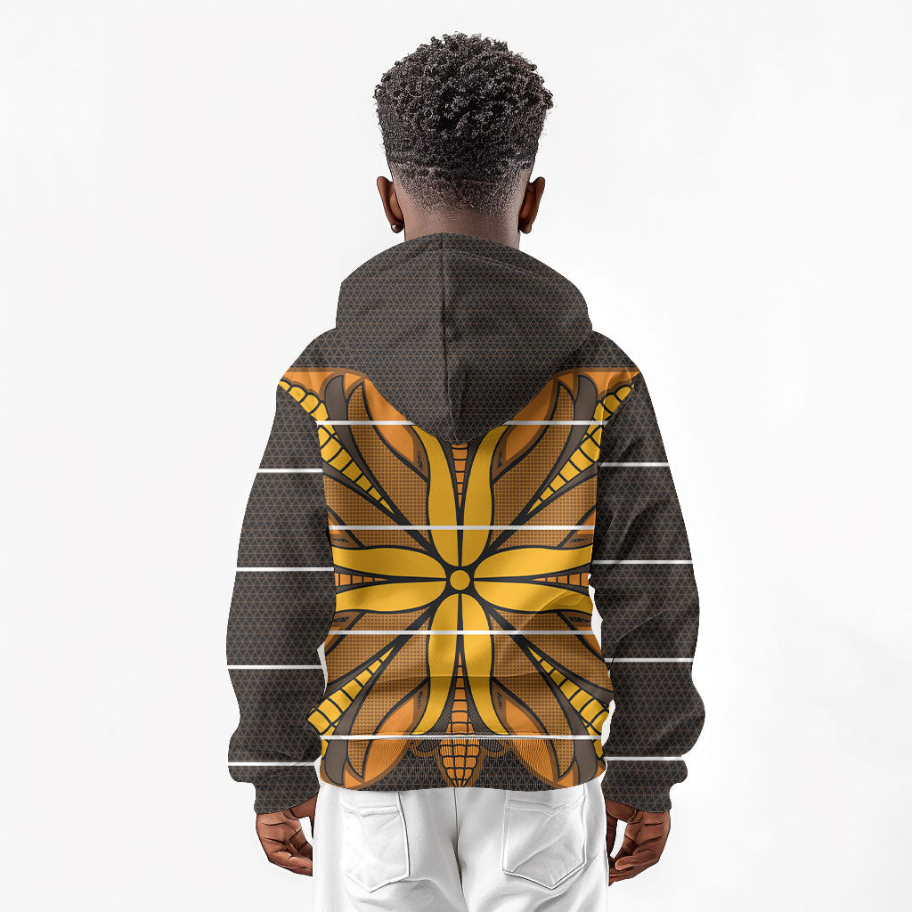 Old Gold Khotso Mojalefa Poone Kid Hoodie Basotho Khotso Blanket Inspired
