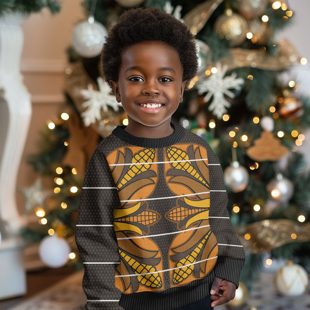 Old Gold Khotso Mojalefa Poone Kid Ugly Christmas Sweater Basotho Khotso Blanket Inspired