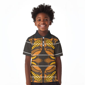 Old Gold Khotso Mojalefa Poone Kid Polo Shirt Basotho Khotso Blanket Inspired