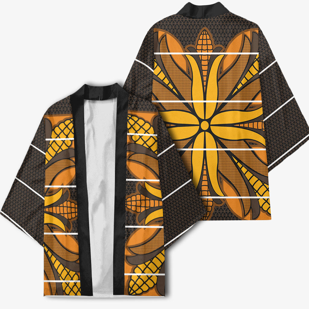 Old Gold Khotso Mojalefa Poone Kimono Basotho Khotso Blanket Inspired