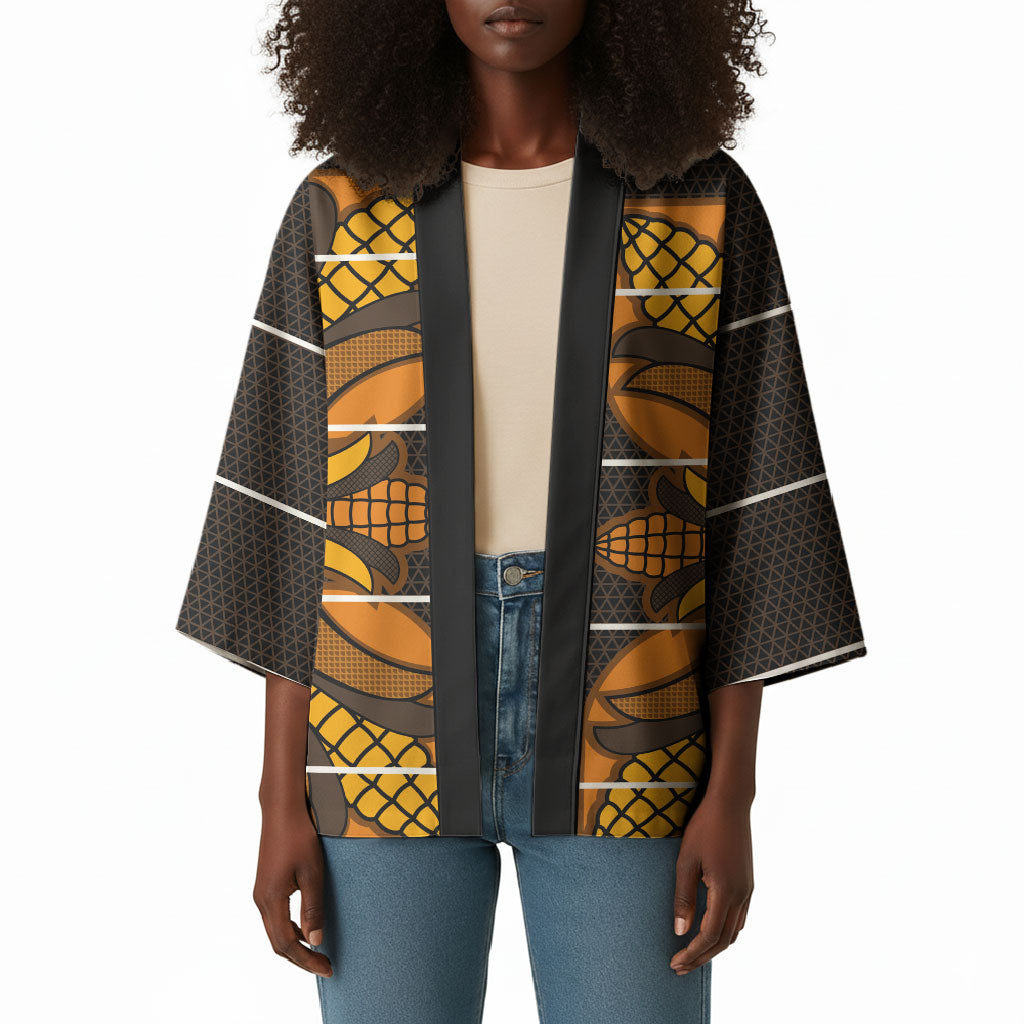 Old Gold Khotso Mojalefa Poone Kimono Basotho Khotso Blanket Inspired
