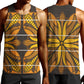 Old Gold Khotso Mojalefa Poone Men Tank Top Basotho Khotso Blanket Inspired