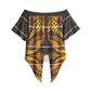 Old Gold Khotso Mojalefa Poone Off Shoulder Wrap Waist Top Basotho Khotso Blanket Inspired