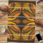 Old Gold Khotso Mojalefa Poone Puzzle Basotho Khotso Blanket Inspired