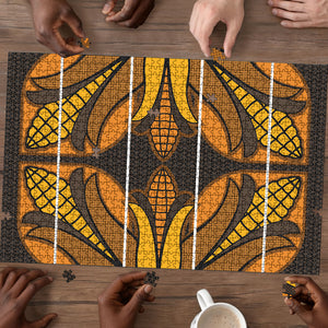 Old Gold Khotso Mojalefa Poone Puzzle Basotho Khotso Blanket Inspired