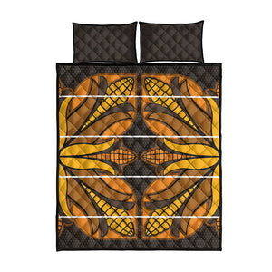 Old Gold Khotso Mojalefa Poone Quilt Bed Set Basotho Khotso Blanket Inspired