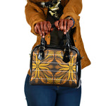 Old Gold Khotso Mojalefa Poone Shoulder Handbag Basotho Khotso Blanket Inspired