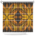 Old Gold Khotso Mojalefa Poone Shower Curtain Basotho Khotso Blanket Inspired