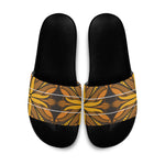 Old Gold Khotso Mojalefa Poone Slide Sandals Basotho Khotso Blanket Inspired