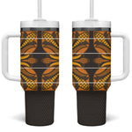 Old Gold Khotso Mojalefa Poone Tumbler With Handle Basotho Khotso Blanket Inspired