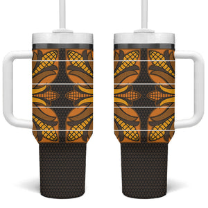 Old Gold Khotso Mojalefa Poone Tumbler With Handle Basotho Khotso Blanket Inspired