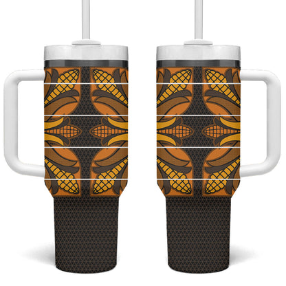 Old Gold Khotso Mojalefa Poone Tumbler With Handle Basotho Khotso Blanket Inspired