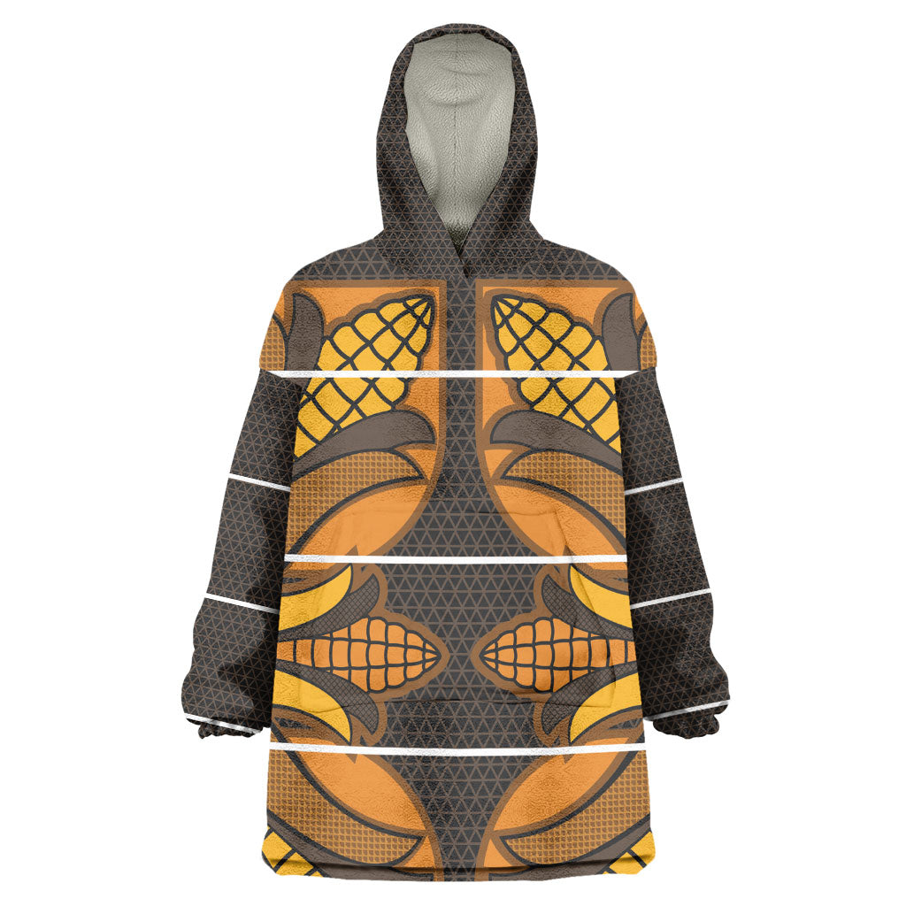 Old Gold Khotso Mojalefa Poone Wearable Blanket Hoodie Basotho Khotso Blanket Inspired