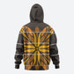 Old Gold Khotso Mojalefa Poone Zip Hoodie Basotho Khotso Blanket Inspired