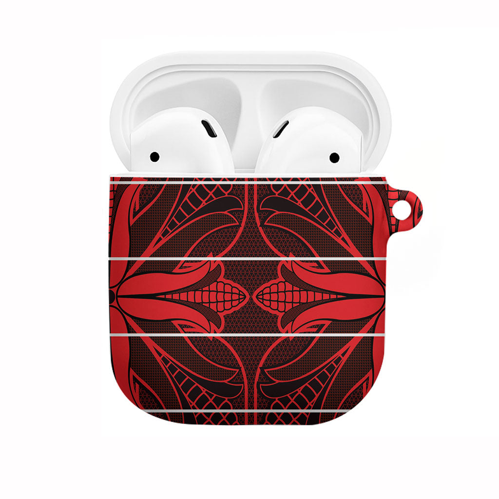 Scarlet Red Khotso Mojalefa Poone AirPods Case Basotho Khotso Blanket Inspired
