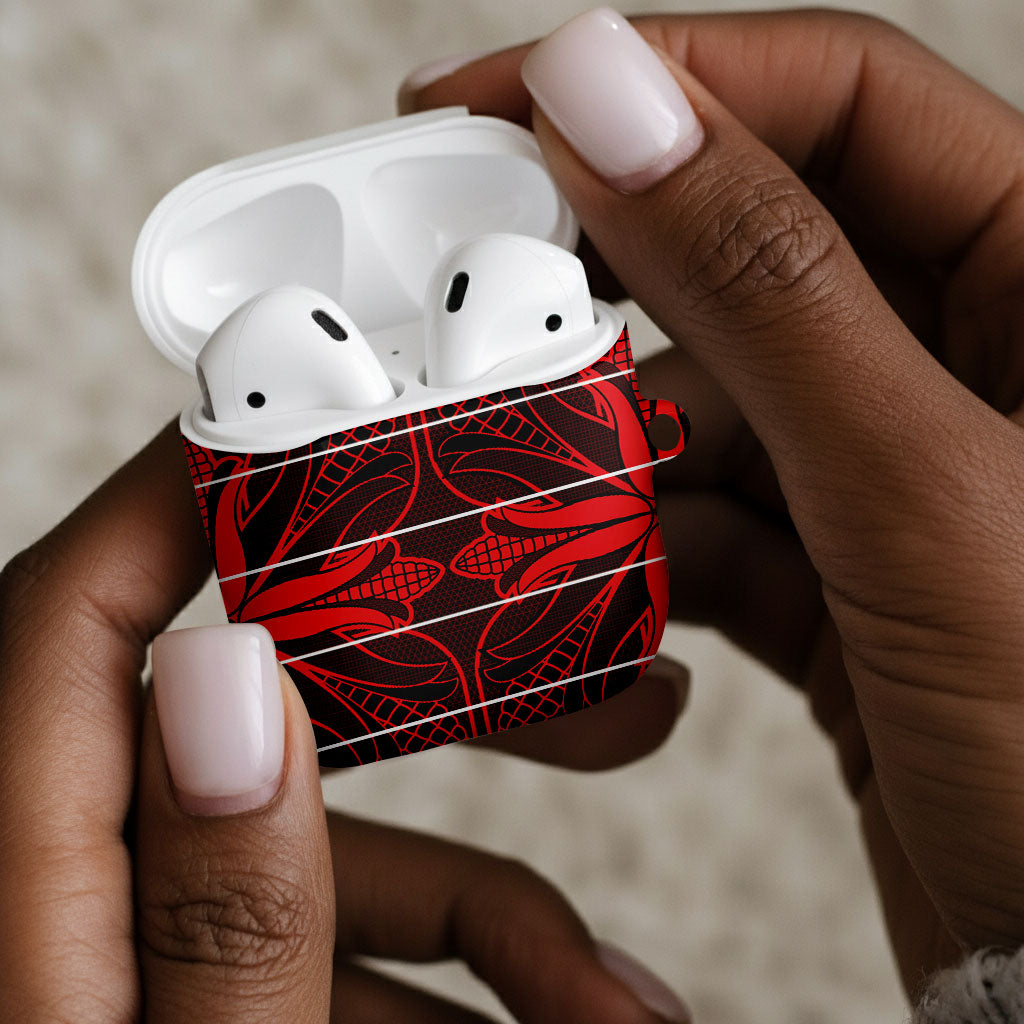 Scarlet Red Khotso Mojalefa Poone AirPods Case Basotho Khotso Blanket Inspired