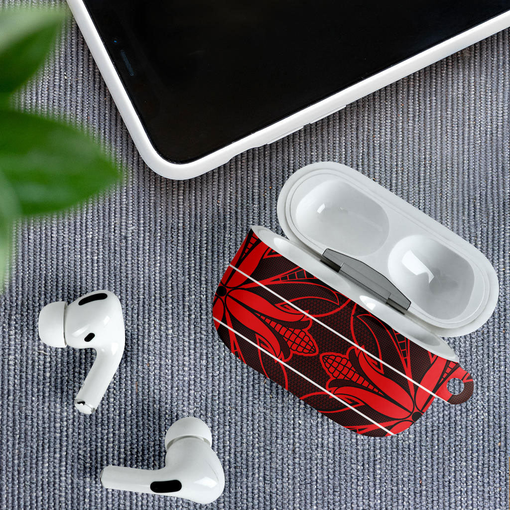Scarlet Red Khotso Mojalefa Poone AirPods Case Basotho Khotso Blanket Inspired