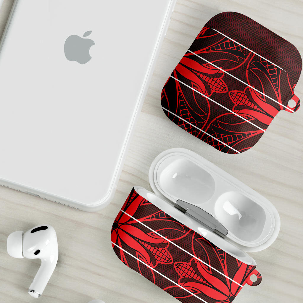 Scarlet Red Khotso Mojalefa Poone AirPods Case Basotho Khotso Blanket Inspired