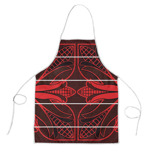 Scarlet Red Khotso Mojalefa Poone Apron Basotho Khotso Blanket Inspired
