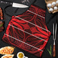 Scarlet Red Khotso Mojalefa Poone Apron Basotho Khotso Blanket Inspired