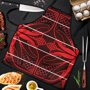 Scarlet Red Khotso Mojalefa Poone Apron Basotho Khotso Blanket Inspired