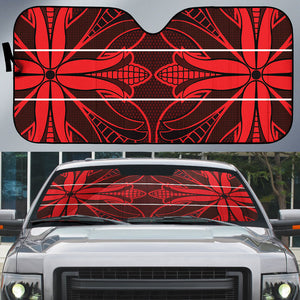 Scarlet Red Khotso Mojalefa Poone Auto Sun Shade Basotho Khotso Blanket Inspired