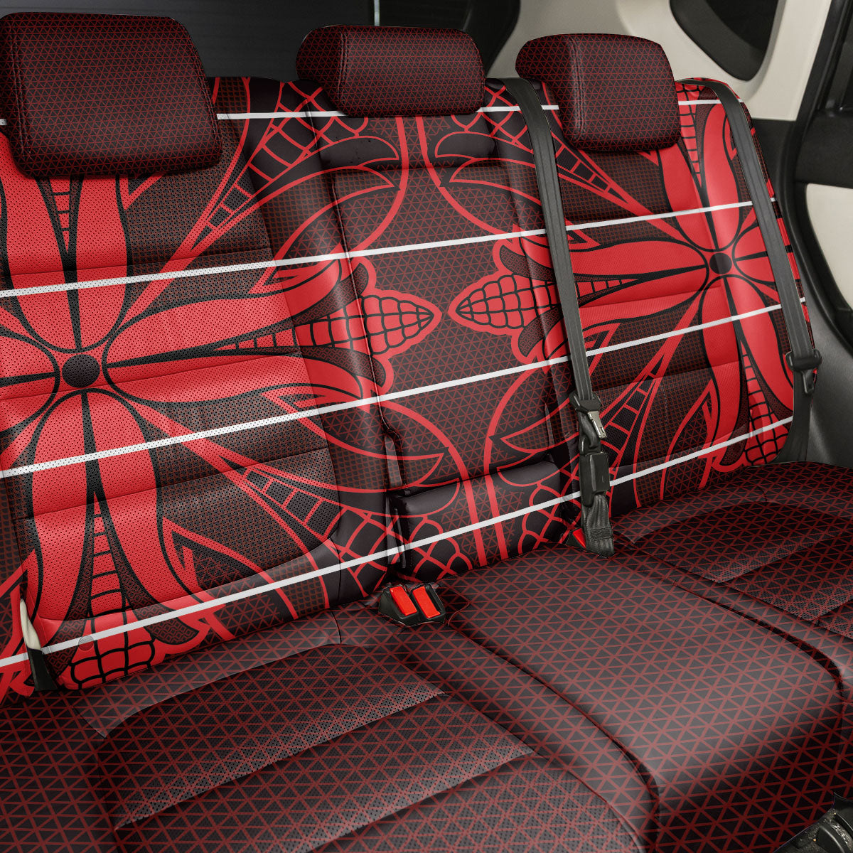 Scarlet Red Khotso Mojalefa Poone Back Car Seat Cover Basotho Khotso Blanket Inspired