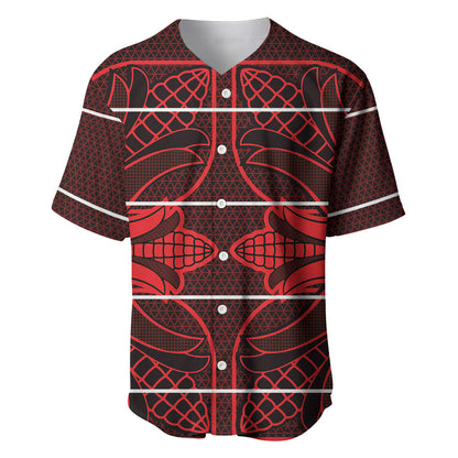 Scarlet Red Khotso Mojalefa Poone Baseball Jersey Basotho Khotso Blanket Inspired
