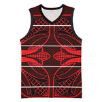 Scarlet Red Khotso Mojalefa Poone Basketball Jersey Basotho Khotso Blanket Inspired